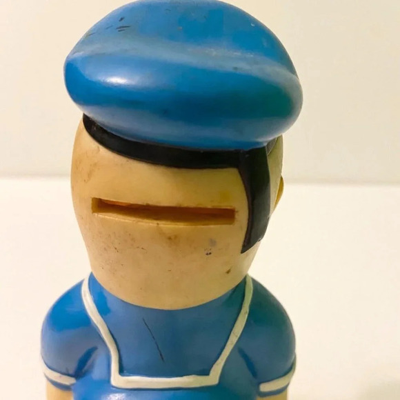 Vintage Donald Duck Coin  Bank 6 Inch Tall Figure Missing Bottom Stopper - Picture 6 of 12